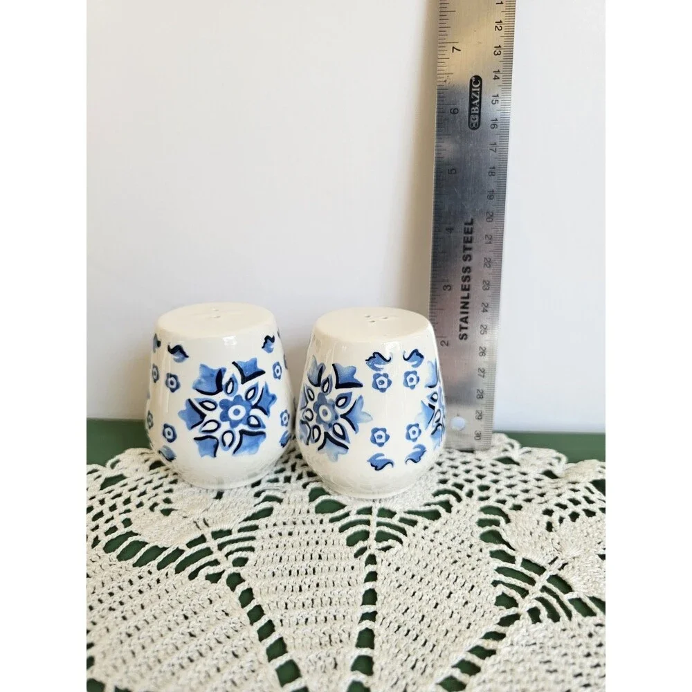 Target Opalhouse Blue And White Floral Salt And Pepper Shakers French Country